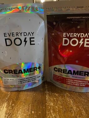 EVERYDAY DOSE PEPPERMINT MOCHA & REG PROBIOTIC COLLAGEN CREAMER BUNDLE